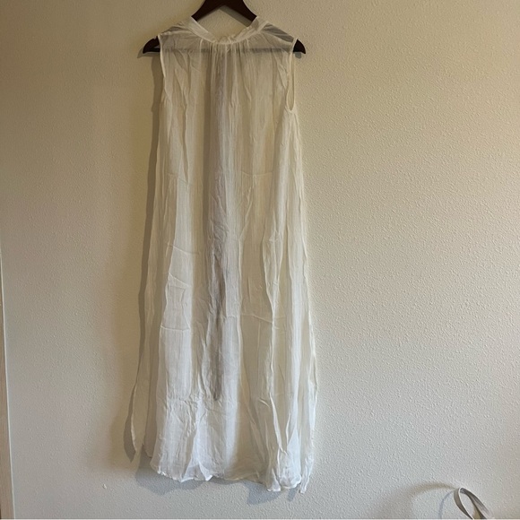 NWT Eberjey Women's White Summer Of Love Russel Chambray Cover Up Dress Size S - Picture 7 of 8